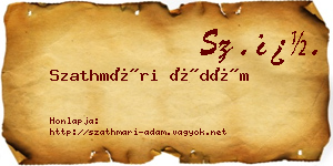Szathmári Ádám névjegykártya