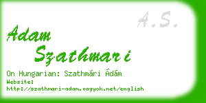 adam szathmari business card