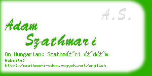 adam szathmari business card